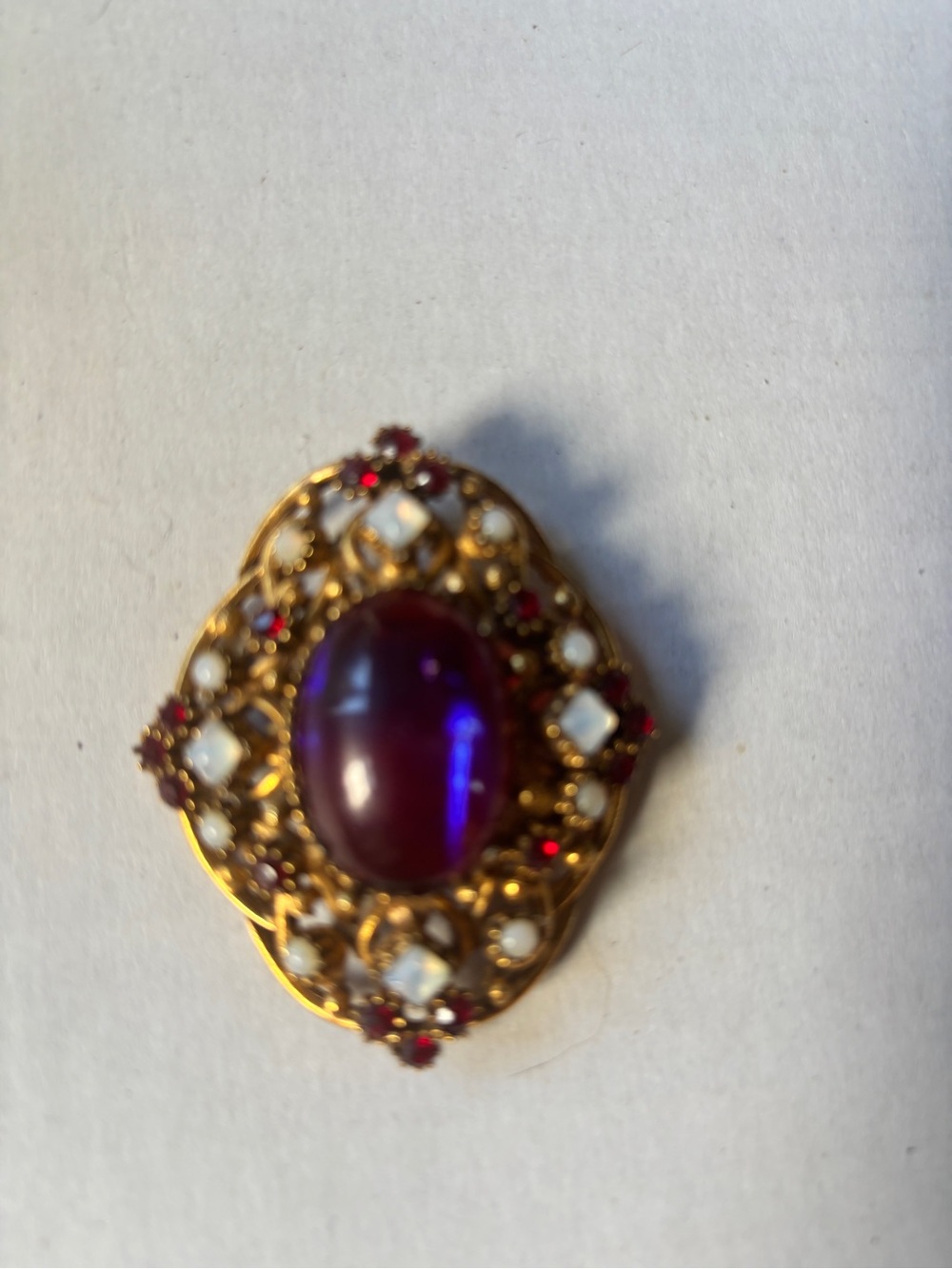 Rare Vintage Florenza Dragon Breath Brooch